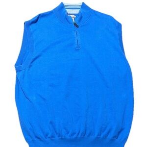 Ben Hogan Men's Royal Blue Zip-Front Sweater Vest